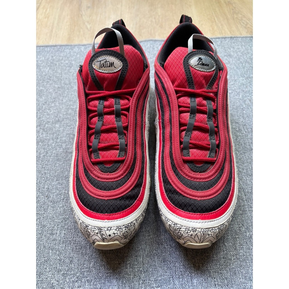 Nike Air Max 97 Jayson Tatum St Louis Mens Red Black CJ9780-600 Sneakers